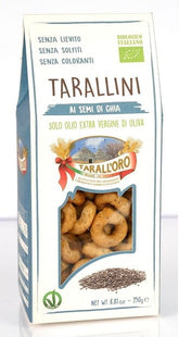 Tarallini Snacks mit Chiasamen BIO 250 g - PASTIFICIO TARALL 'ORO